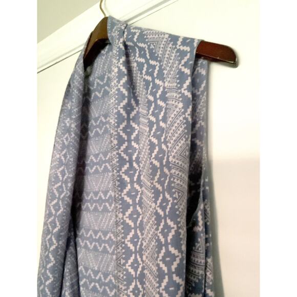 Blue Women’s Western Open Tunic Vest With Tassels Size Medium - Picture 2 of 2